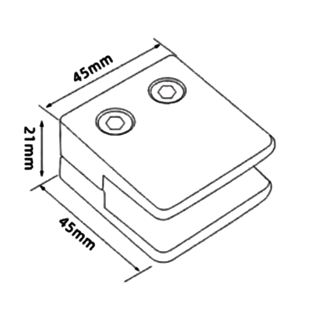 Stainless Steel Glass Clamp Connector Glass Balustrade Balcony Railing Fitting