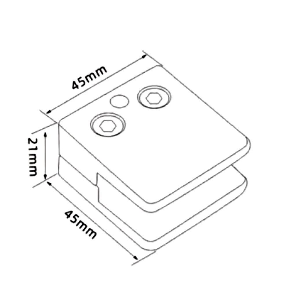 Stainless Steel Glass Clamp Connector Glass Balustrade Balcony Railing Fitting