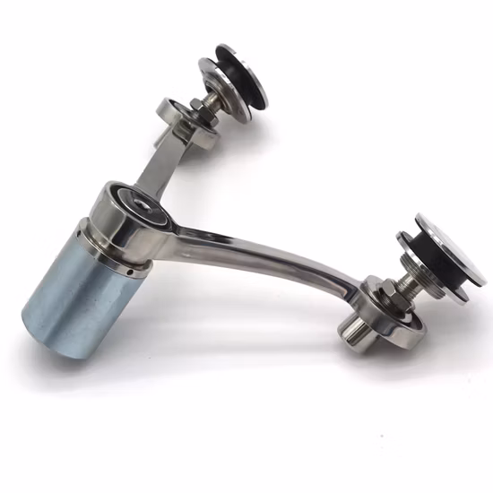 Nuevo estilo Satin 304 Acero inoxidable Cortina Glass Spider Fitting