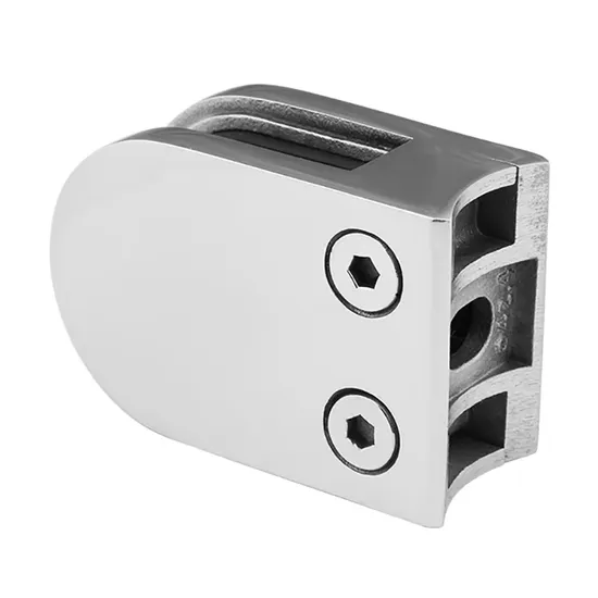 Balaustrada de barandilla sin marco redonda de acero inoxidable Espiga de vidrio